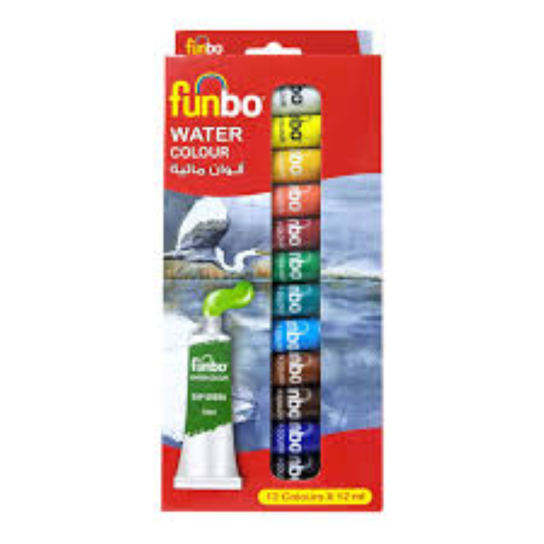 FUNBO WATER COLOUR CAKES 12PCS FO-WCC-12